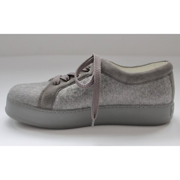 MAX MARA Cashmere & Suede Gray Sneakers Shoes, Size 40 10 - Picture 6 of 16